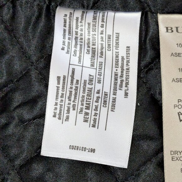 Burberry black trench coat with removable vest size 2 - Picture 5 of 7